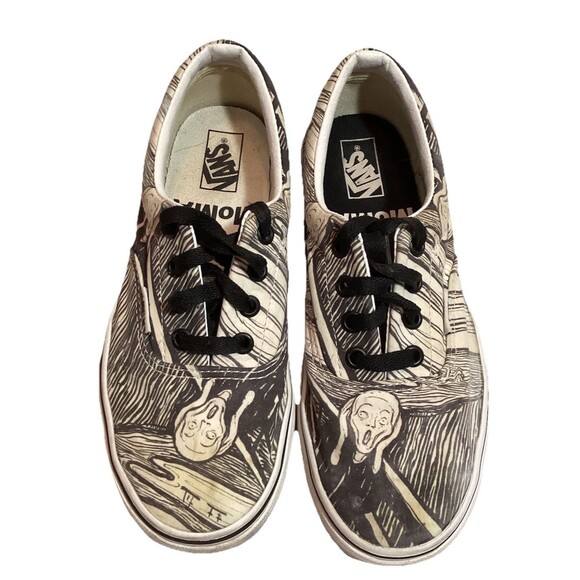 Vans x Moma Unisex Lace-up Sneakers The Scream by Edward Munch Size W6.5 M5 - Picture 1 of 15